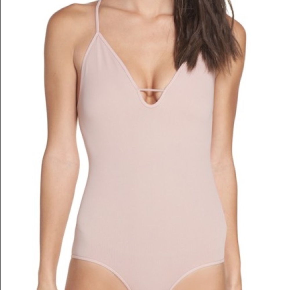 Free People Intimately Light Pink Bodysuit size m